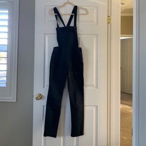 Free people black overalls women’s size 27.